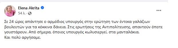 Ανάρτηση της Έλενας Ακρίτα