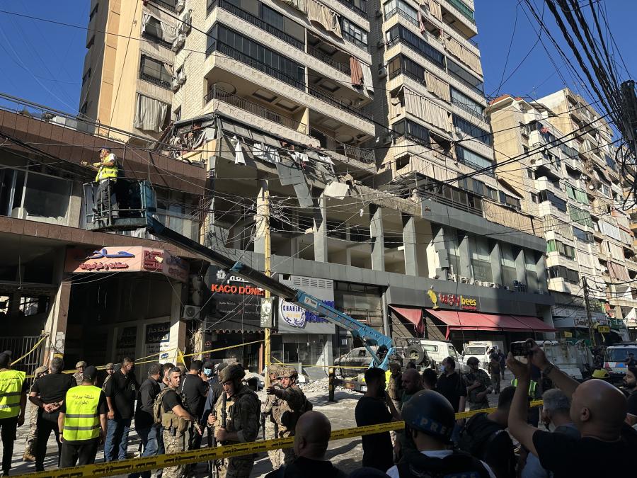Βομβαρδισμένη πολυκατοικία