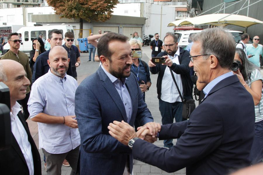 Ο Νίκος Παππάς με τον Πρόεδρο του ΔΣ ΔΕΘ HELEXPO, Αναστάσιο Τζήκα
