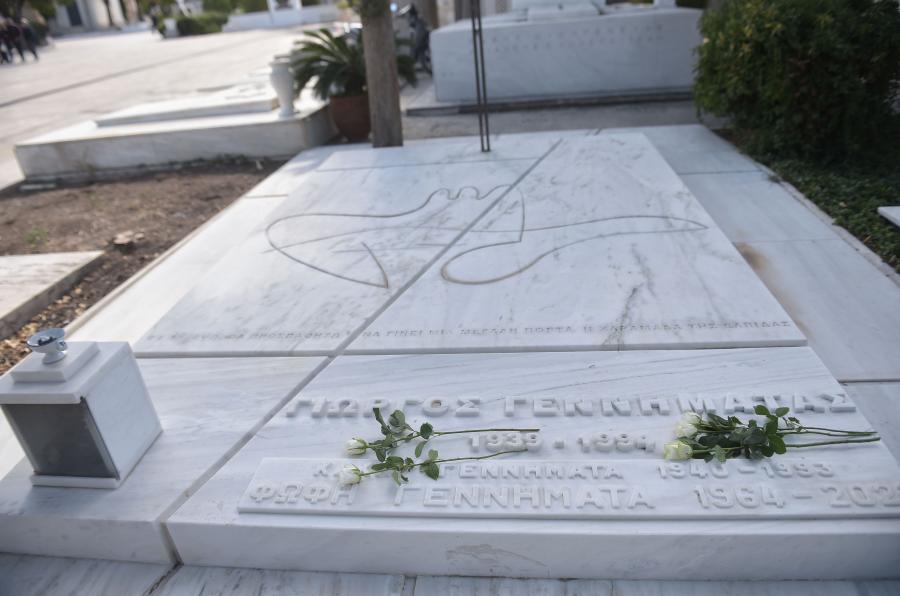 Μνημόσυνο για τα τρία χρόνια από τον θάνατο της Φώφης Γεννηματά, στο Α' Νεκροταφείο Αθηνών
