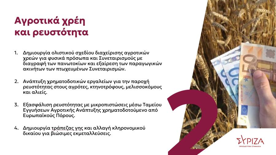 Πρόγραμμα ΣΥΡΙΖΑ για αγροτικό πολιτική