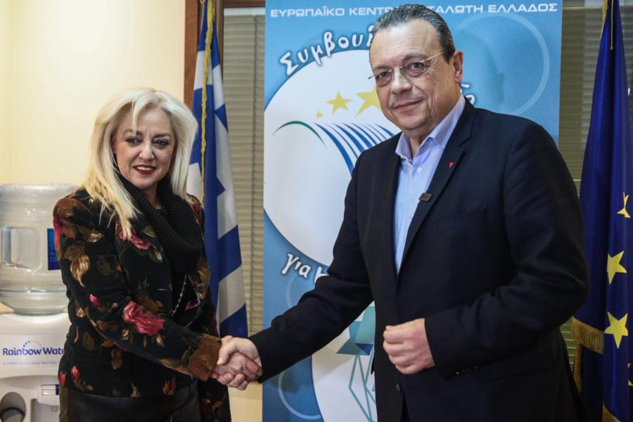 Ο Σωκράτης Φάμελλος και η Άννα Στρατινάκη