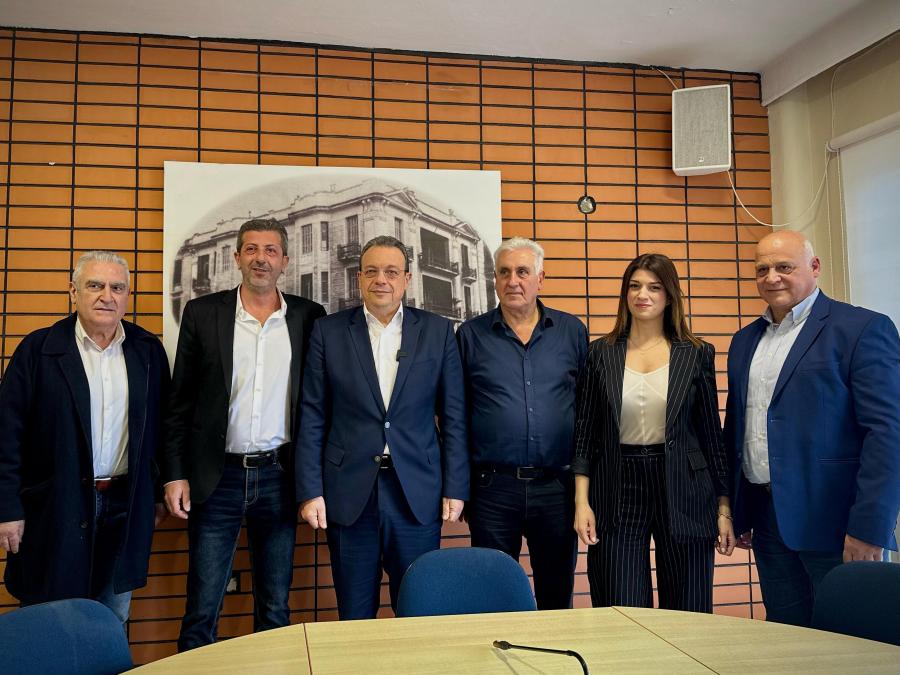 Συνάντηση του προέδρου του ΣΥΡΙΖΑ-ΠΣ, Σωκράτη Φάμελλου, με τη διοίκηση του Εργατοϋπαλληλικού Κέντρου Θεσσαλονίκης