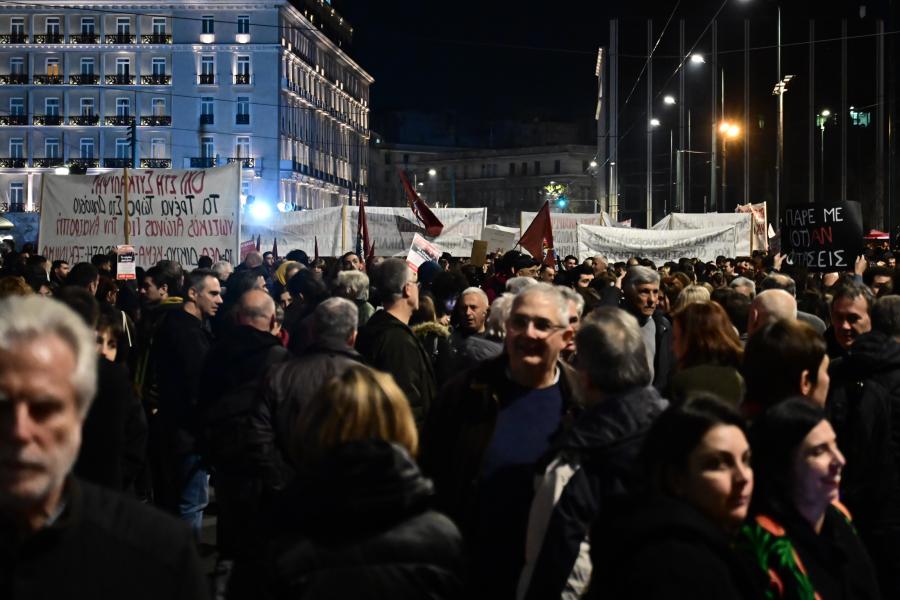 Συγκέντρωση στο Σύνταγμα για τα Τέμπη