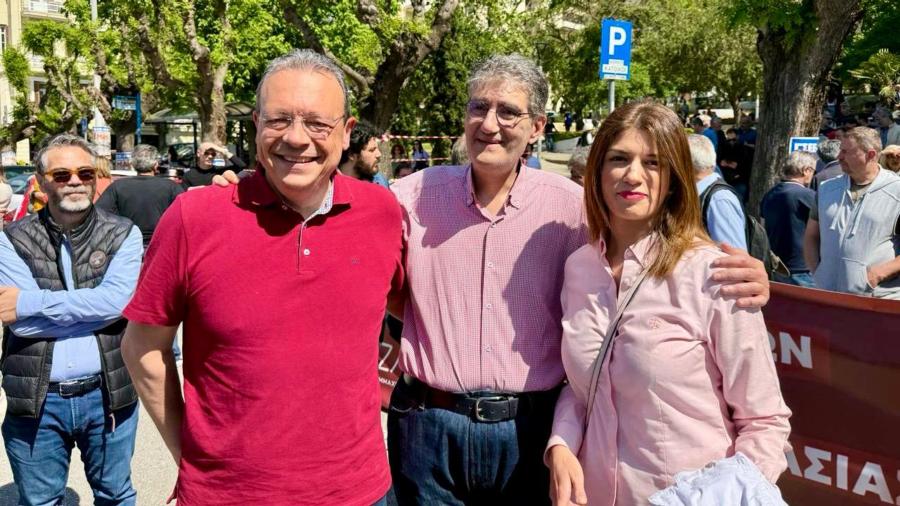 Ο Σωκράτης Φάμελλος στη Θεσσαλονίκη για την Εργατική Πρωτομαγιά