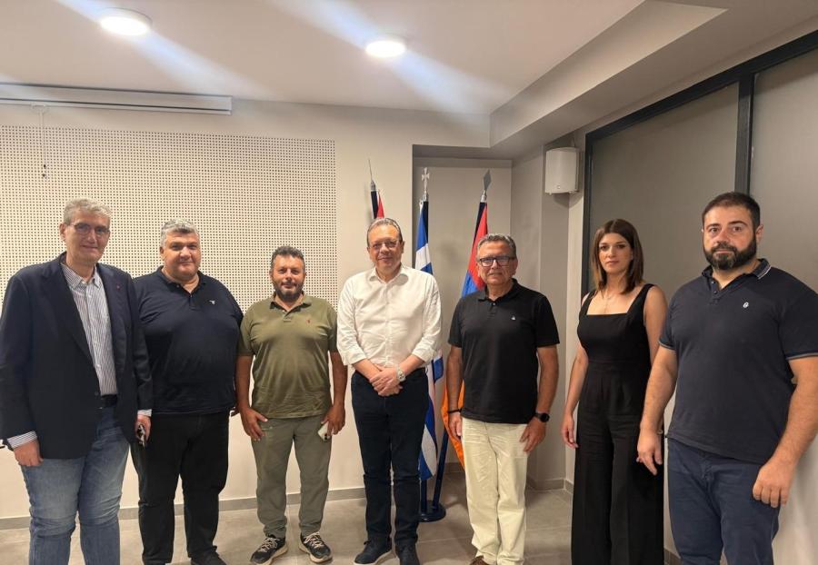 Επίσκεψη του προέδρου του ΣΥΡΙΖΑ-ΠΣ Σωκράτη Φάμελλου στην Αρμενική Κοινότητα Θεσσαλονίκης