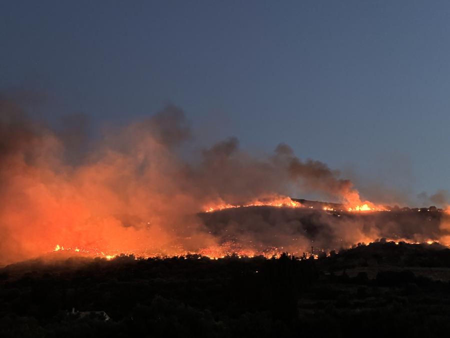 Πυρκαγιά στον Άνω Πλατανίτη Ναυπάκτου