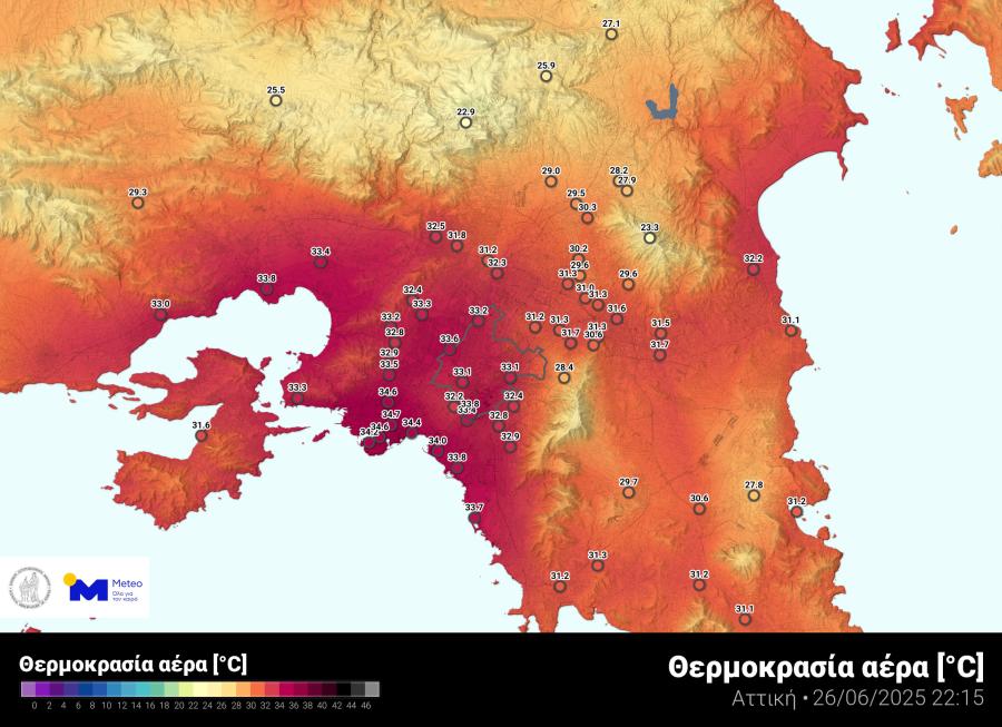 meteo καύσωνας