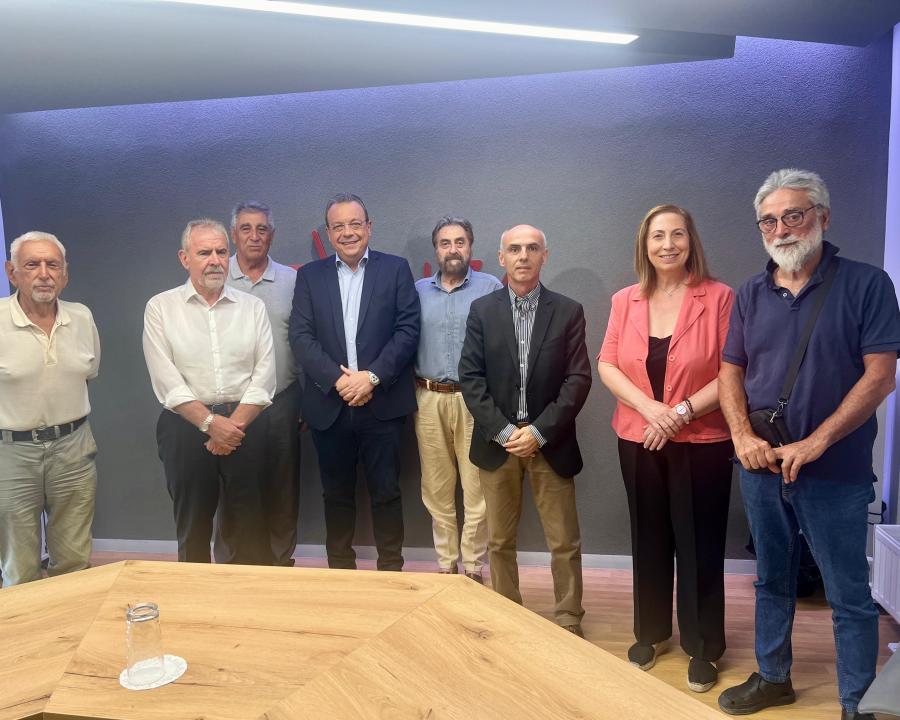 Συνάντηση του προέδρου του ΣΥΡΙΖΑ-ΠΣ, Σωκράτη Φάμελλου με εκπροσώπους της Ανωτάτης Γενικής Συνομοσπονδίας Συνταξιούχων Ελλάδος