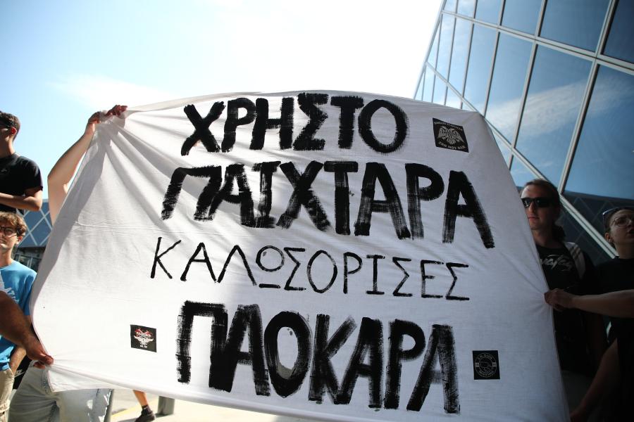 «Χαμός» στο αεροδρόμιο «Μακεδονία» για τον Χρήστο Ζαφείρη