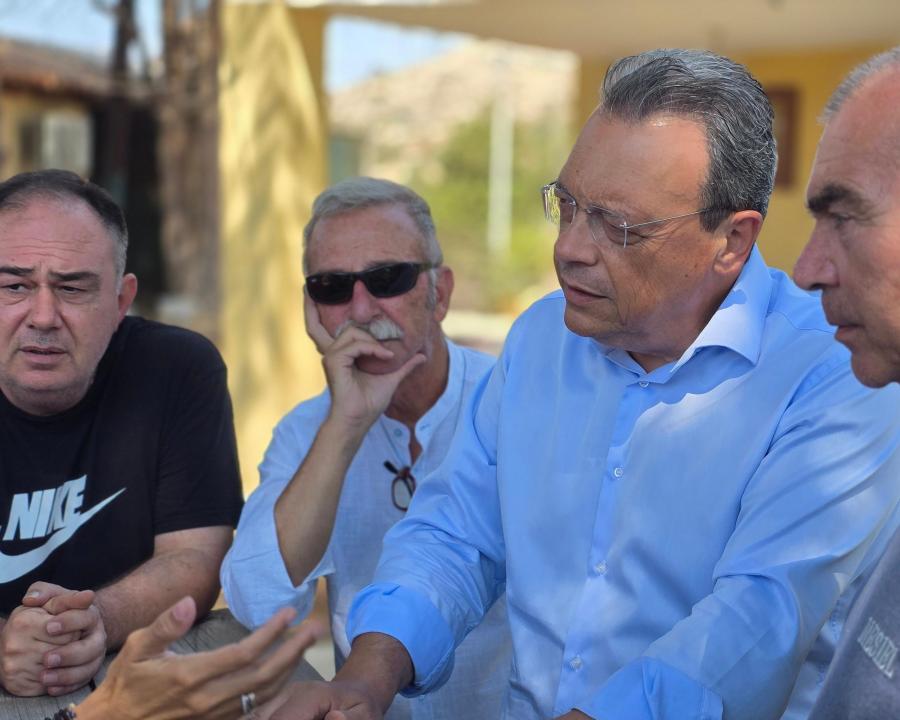 Επίσκεψη Φάμελλου στις πυρόπληκτες περιοχές της Αττικής