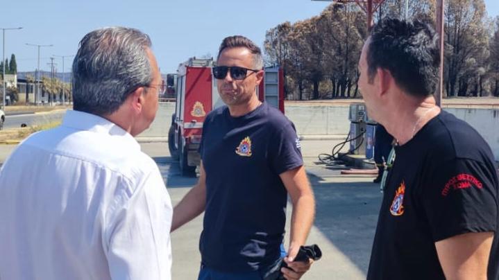 Επίσκεψη Φάμελλου στις πυρόπληκτες περιοχές της Αχαϊας