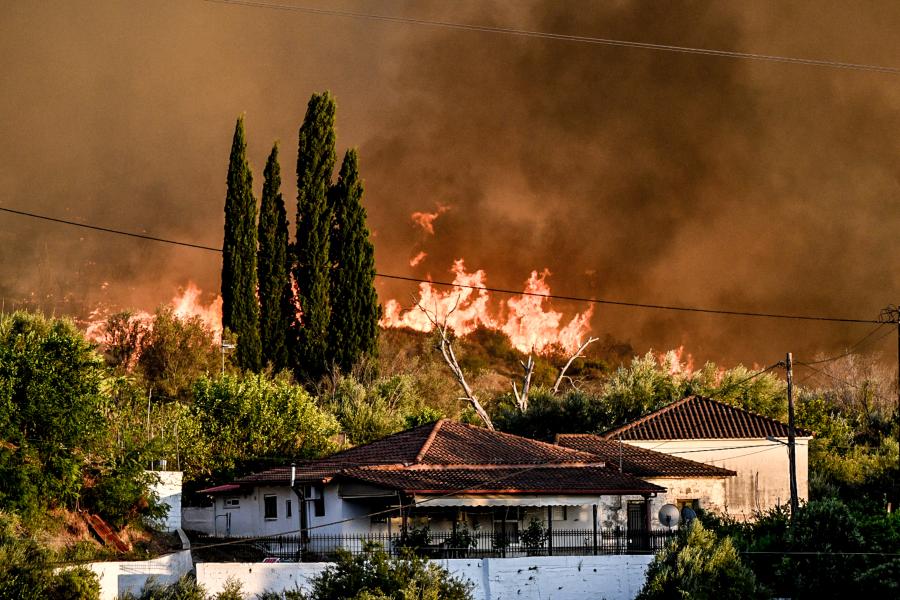 Φωτιά στην Αρχαία Ολυμπία