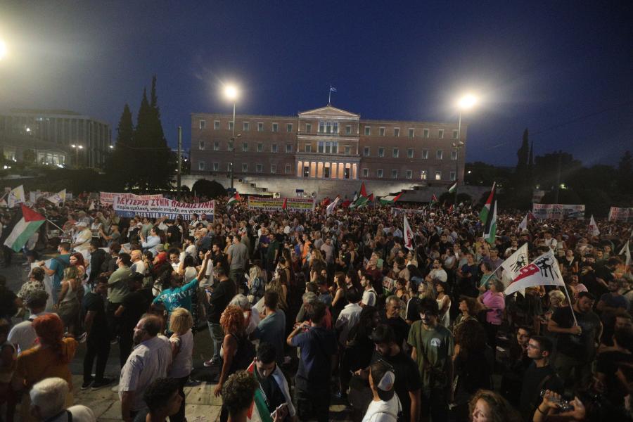 Συγκέντρωση αλληλεγγύης για την Παλαιστίνη στην Θεσσαλονίκη