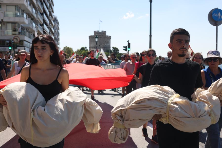 Συγκέντρωση αλληλεγγύης για την Παλαιστίνη στην Θεσσαλονίκη