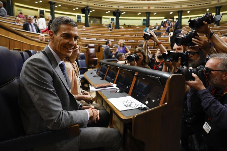 Ο Iσπανός πρωθυπουργός Πέδρο Σάντσεθ στη Βουλή