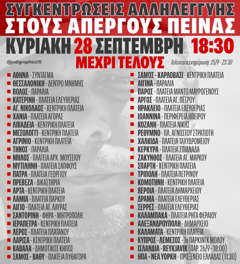 Συγκεντρώσεις Τέμπη