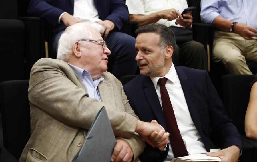 Ο Πάνος Τριγάζης και ο Χάρης Δούκας