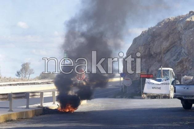 Κινητοποιήσεις αγροτών Κρήτης στον ΒΟΑΚ
