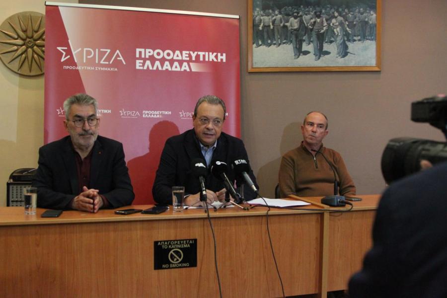 Δηλώσεις του προέδρου του ΣΥΡΙΖΑ-ΠΣ, Σωκράτη Φάμελλου από το Εργατικό Κέντρο Δράμας