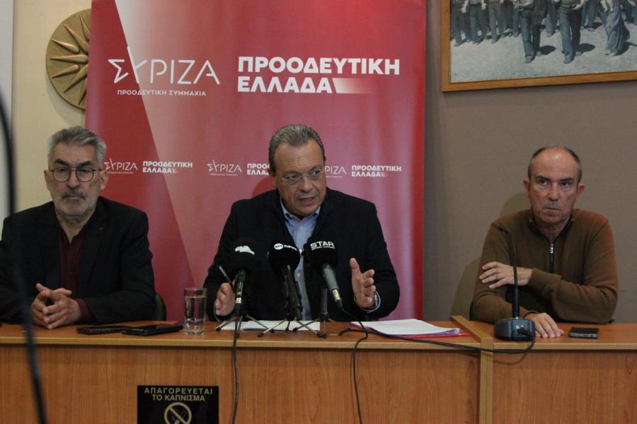Δηλώσεις του προέδρου του ΣΥΡΙΖΑ-ΠΣ, Σωκράτη Φάμελλου από το Εργατικό Κέντρο Δράμας