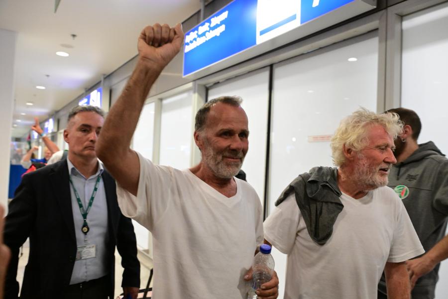 Άφιξη ελληνικής αποστολής του Global Sumud Flotilla στην Αθήνα