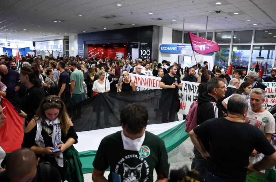 Υποδοχή ελληνικής αποστολής του Global Sumud Flotilla