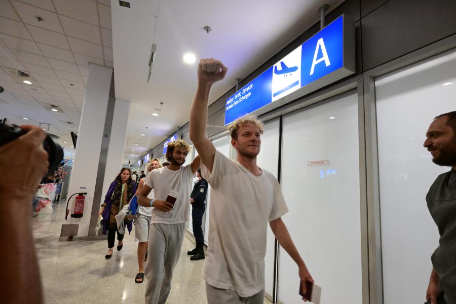 Υποδοχή μελών ελληνικής αποστολής