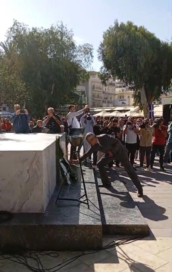 Ο Χάρης Μαμουλάκης στις εκδηλώσεις για την 28η Οκτωβρίου στο Ηράκλειο Κρήτης