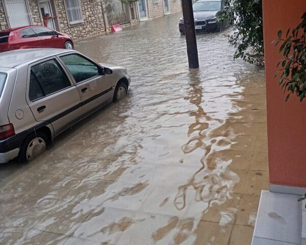Πλημμύρες σε Μεσολόγγι και Αιτωλικό