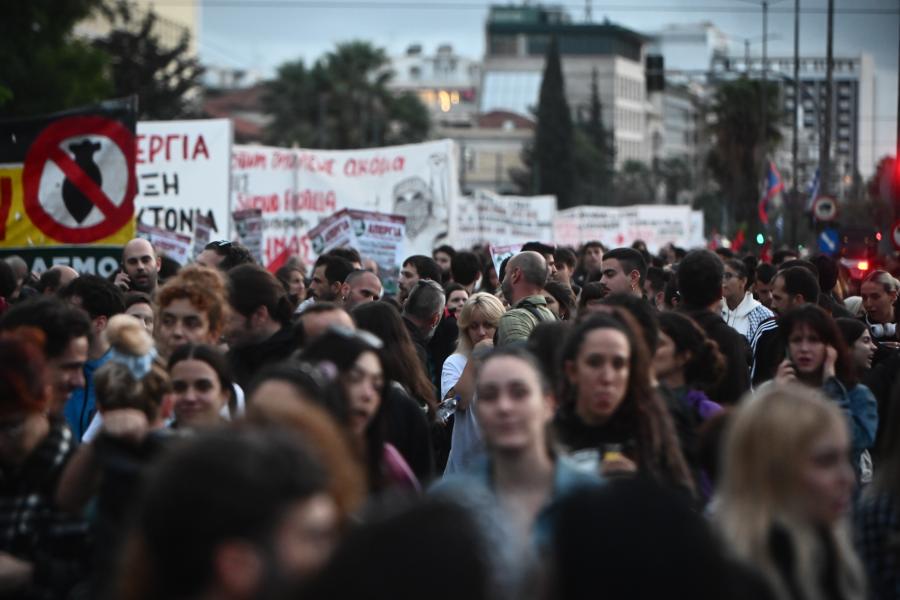 Πορεία για την Παλαιστίνη μετά την επίθεση του Ισραήλ στον Global Sumud Flotilla