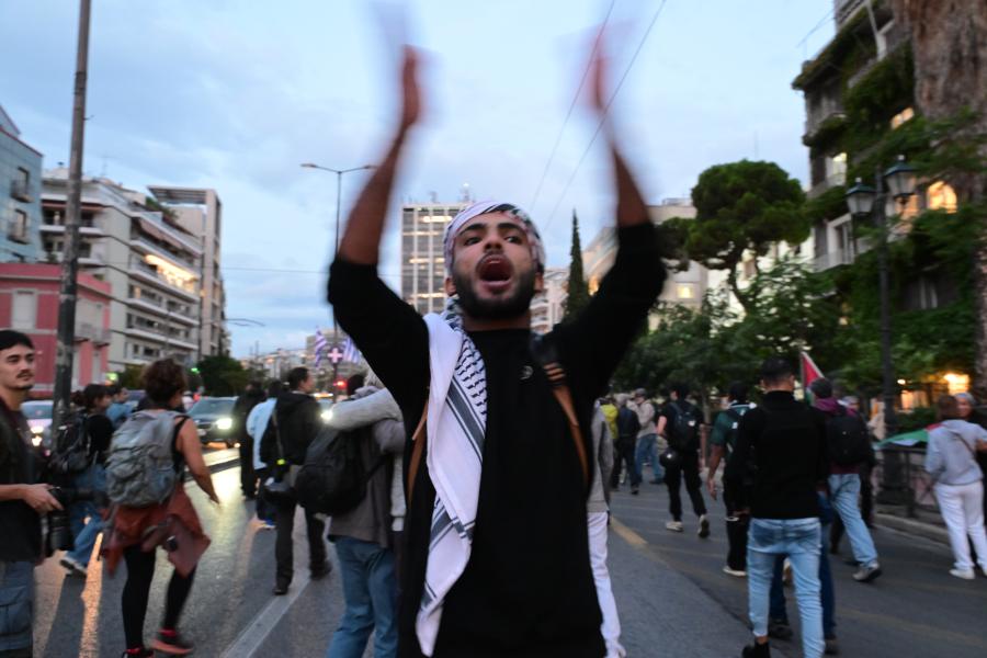 Πορεία για την Παλαιστίνη μετά την επίθεση του Ισραήλ στον Global Sumud Flotilla