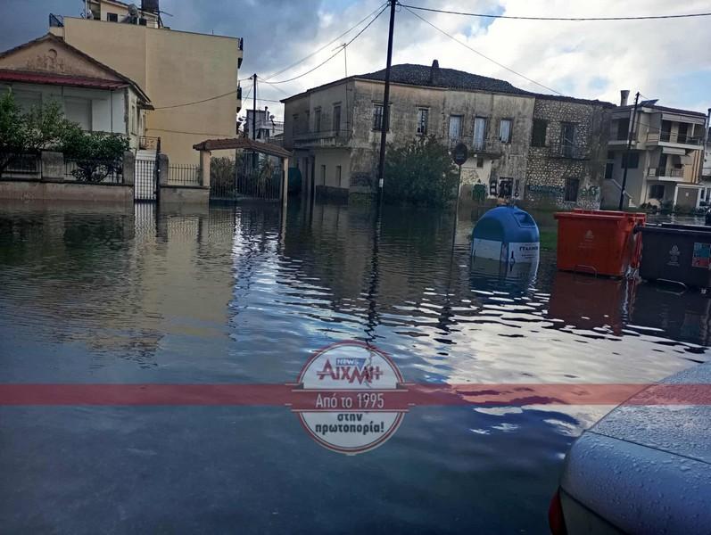 Πλημμύρες σε Μεσολόγγι και Αιτωλικό
