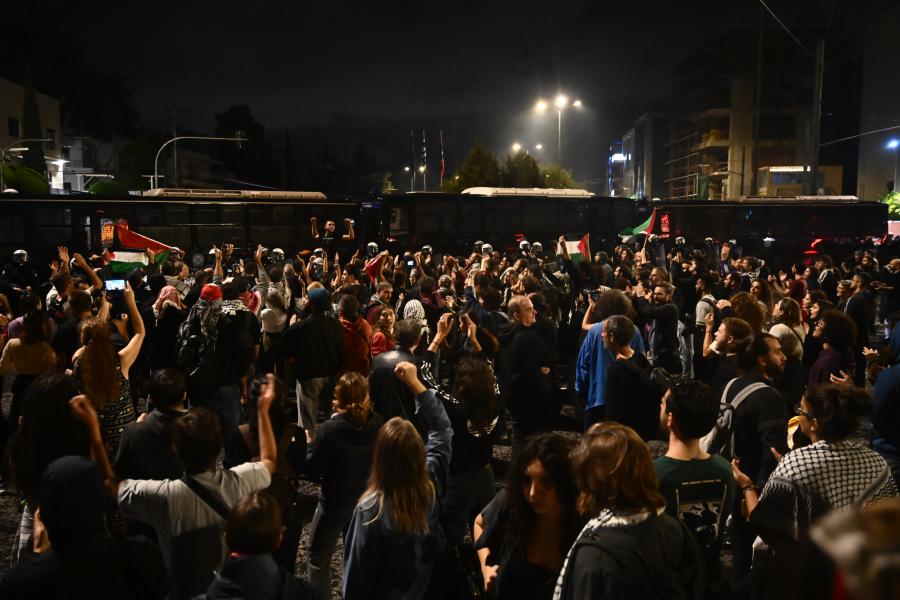 Πορεία για την Παλαιστίνη μετά την επίθεση του Ισραήλ στον Global Sumud Flotilla