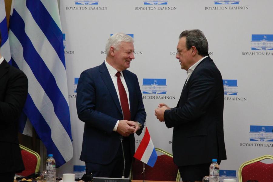 Φάμελλος, με τον Πρόεδρο της Βουλής των Αντιπροσώπων του Λουξεμβούργου, Claude Wiseler
