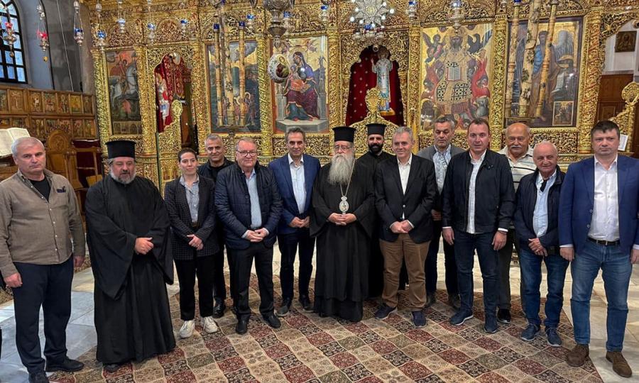 Η αντιπροσωπεία της Διακοινοβουλευτικής Συνέλευσης Ορθοδοξίας στο Πατριαρχείο Ιεροσολύμων (Γ.Τ. ΣΥΡΙΖΑ-ΠΣ)