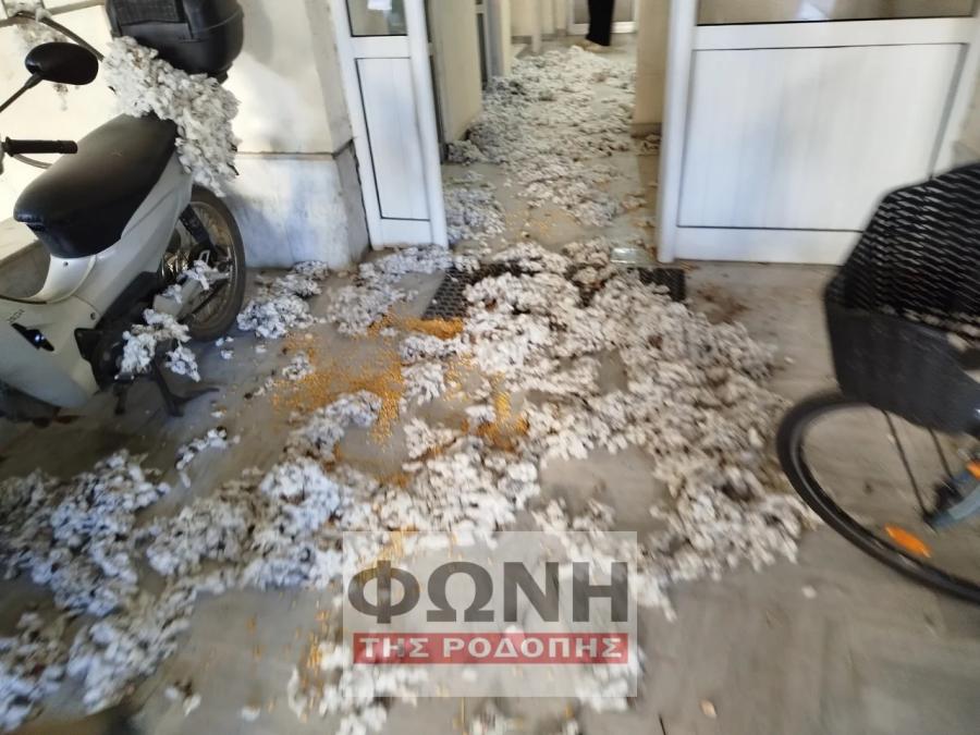  Αγρότες πέταξαν άχυρα και κοπριά στο γραφείο του Στυλιανίδη 