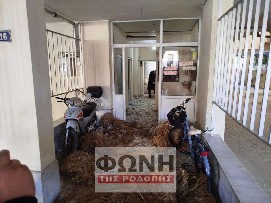  Αγρότες πέταξαν άχυρα και κοπριά στο γραφείο του Στυλιανίδη 