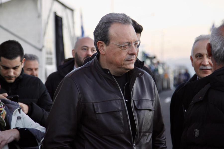 Επίσκεψη του προέδρου του ΣΥΡΙΖΑ-ΠΣ, Σωκράτη Φάμελλου στο αγροτικό μπλόκο στον Ε65