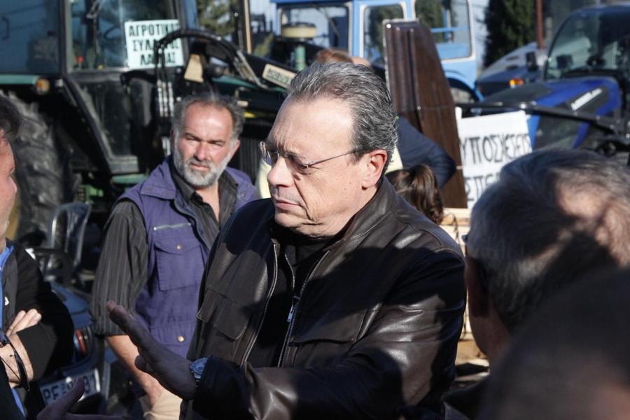 Ο Σωκράτης Φάμελλος στο μπλόκο του Μπράλου