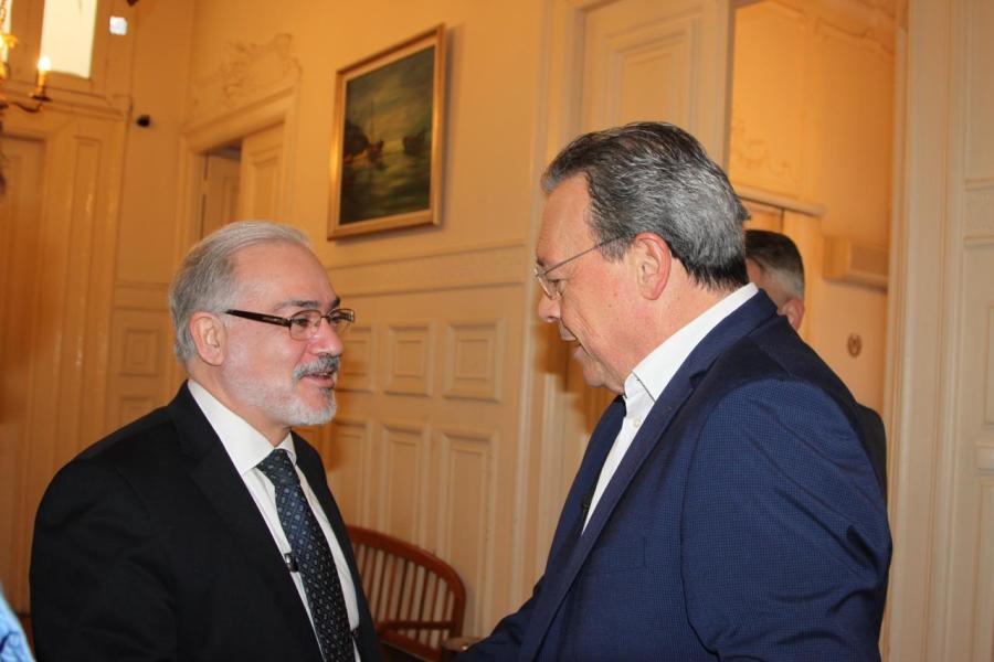 Περιοδεία και συναντήσεις του προέδρου του ΣΥΡΙΖΑ-ΠΣ, Σωκράτη Φάμελλου στον Πειραιά