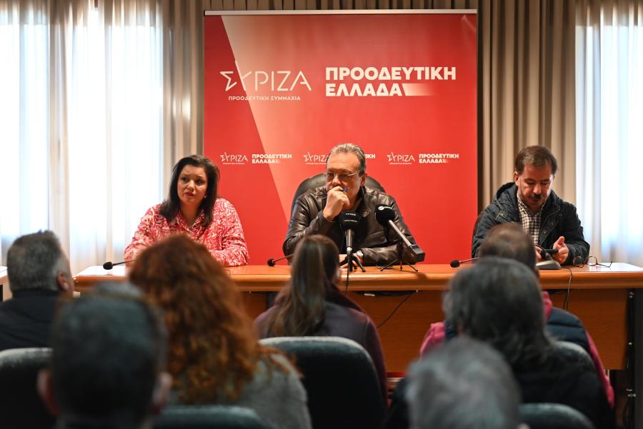 Συνάντηση του προέδρου του ΣΥΡΙΖΑ-ΠΣ, Σωκράτη Φάμελλου με αγρότες, κτηνοτρόφους και οστρακοκαλλιεργητές στη Χαλάστρα