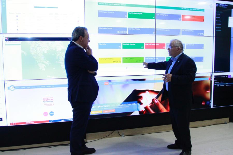 Επίσκεψη Σωκράτη Φάμελλου στο Πανελλήνιο Συντονιστικό Επιχειρησιακό Κέντρο άμεσης Κοινωνικής και Ιατρικής Επέμβασης «Ανδρέας Γιαννόπουλος» στο Χαμόγελο του Παιδιού