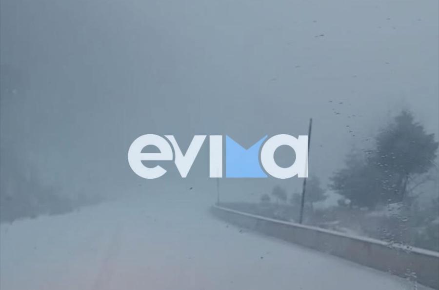 Χιόνια στην Εύβοια