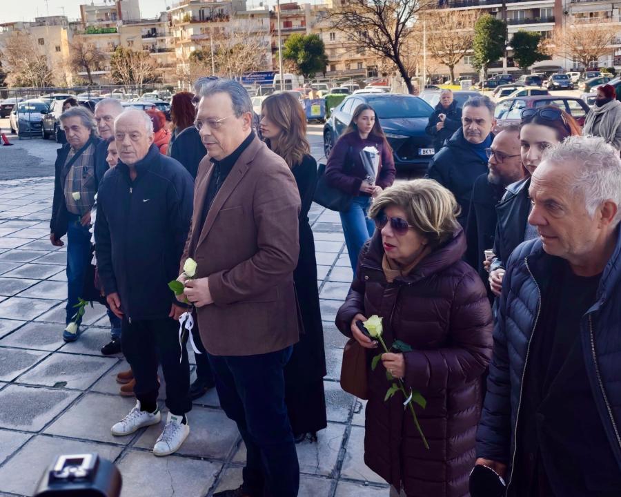 Ο Σωκράτης Φάμελλος στην Τούμπα τίμησε τους νεκρούς οπαδούς του ΠΑΟΚ