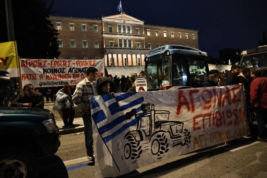 Συλλαλητήριο αγροτών στο Σύνταγμα