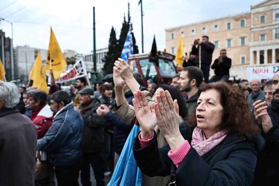 Συλλαλητήριο αγροτών στο Σύνταγμα