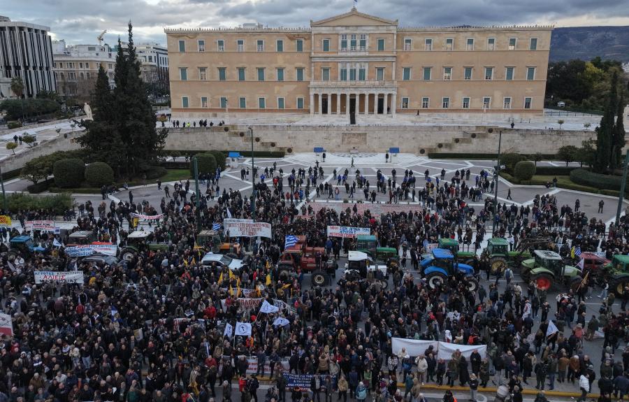 Συλλαλητήριο αγροτών στο Σύνταγμα