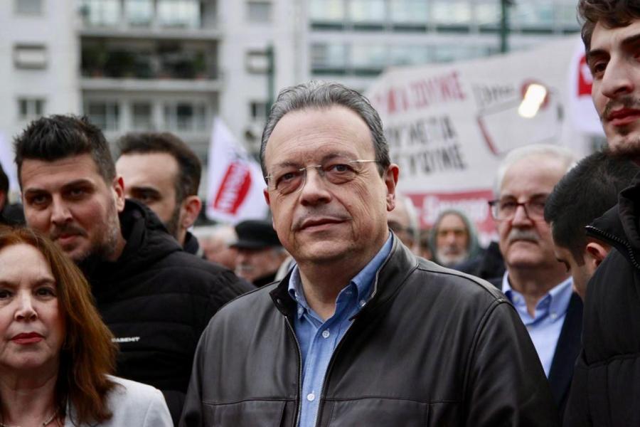 Ο Φάμελλος στο αγροτικό συλλαλητήριο στο Σύνταγμα