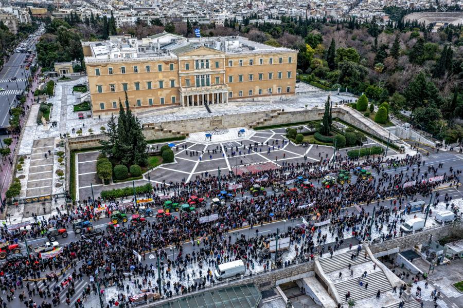 Συλλαλητήριο αγροτών στο Σύνταγμα